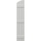 Ekena Millwork Americraft 3-Board (3 Batten) Wood Joined Board-n-Batten Shutters w/Ellipt Top, ARW401BE311X77STH, PR ARW401BE311X77STH - alternate 5